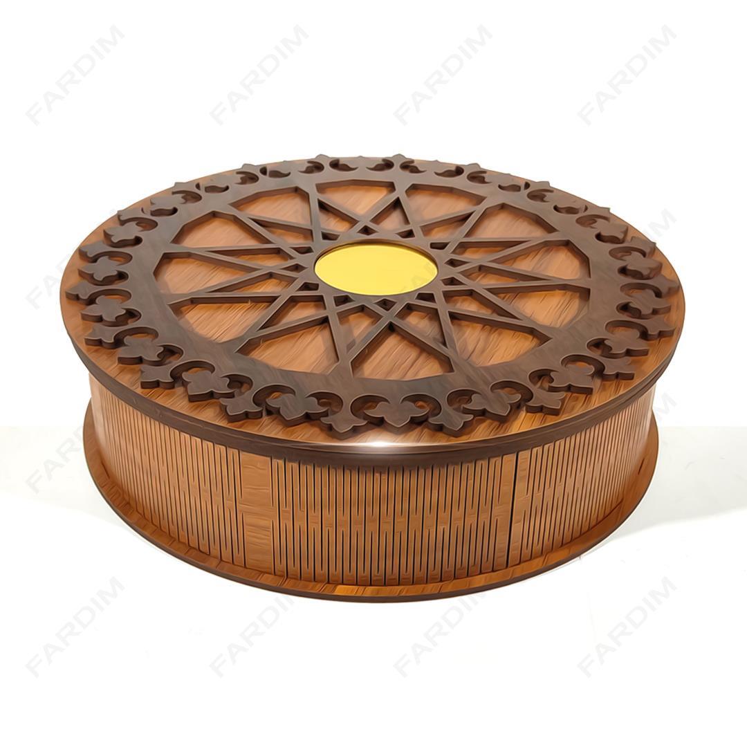 جعبه پذیرایی و هدیه دایره ای کد K128458