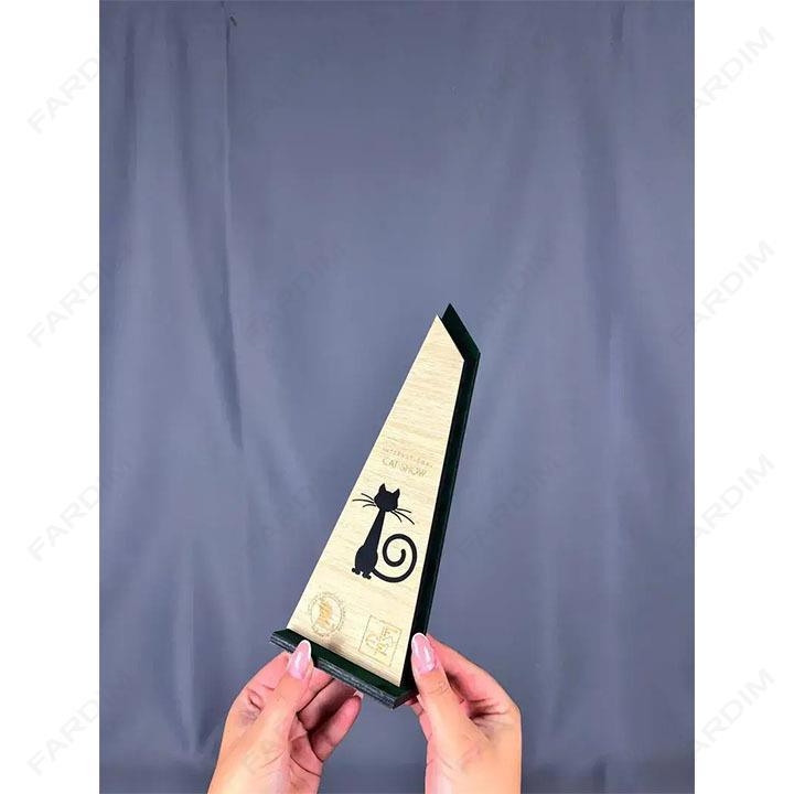 تندیس چوبی با طرح گربه مدل TH_35148