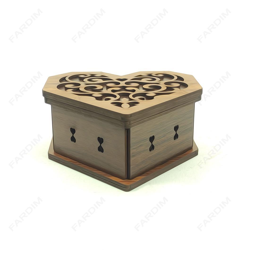 جعبه پذیرایی قلبی کد K128362