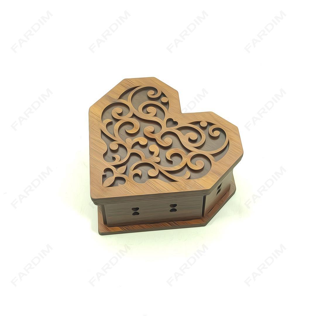 جعبه پذیرایی قلبی کد K128362