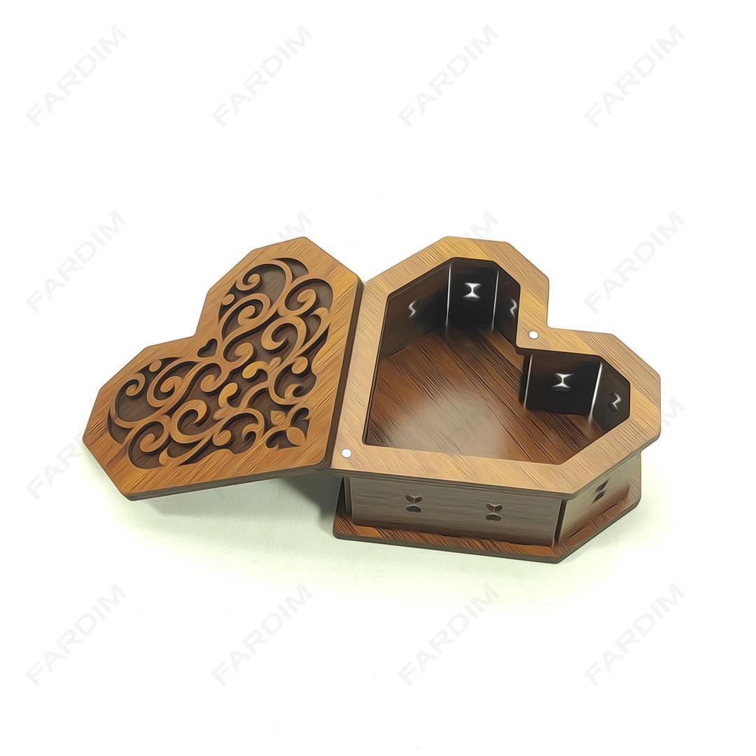 جعبه پذیرایی قلبی کد K128362