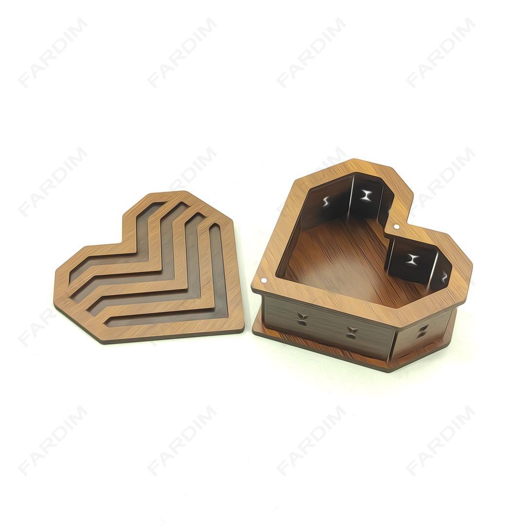 جعبه پذیرایی قلبی کد K128362