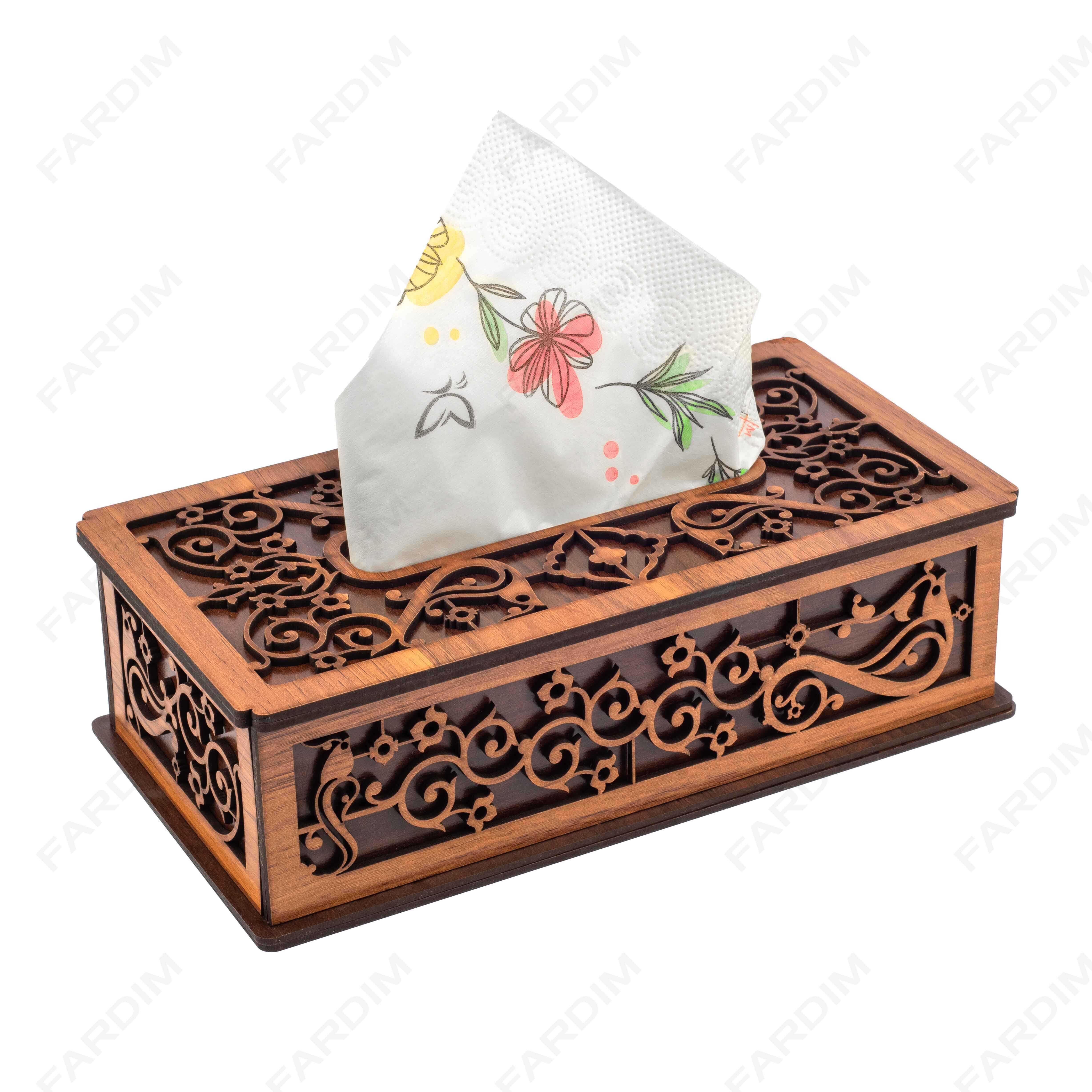 جعبه دستمال کاغذی مدل ماهک