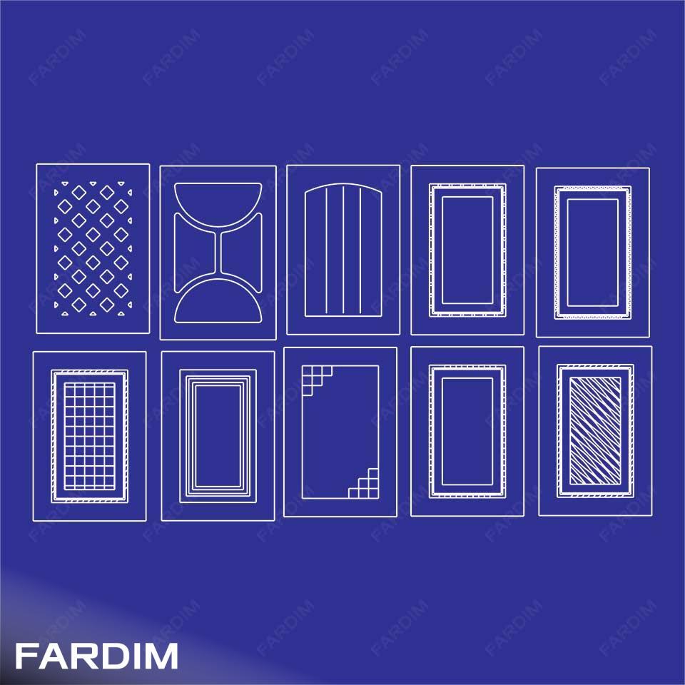 طرح کابینت و درب کد 48