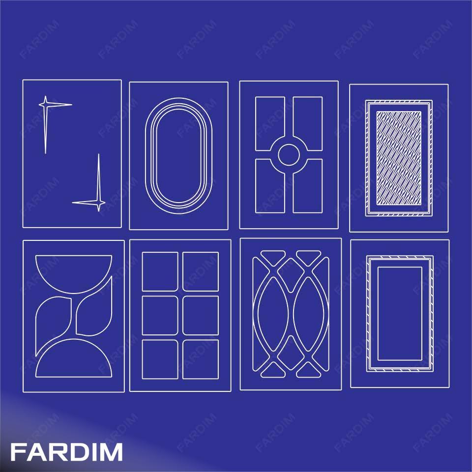 طرح کابینت و درب کد 49