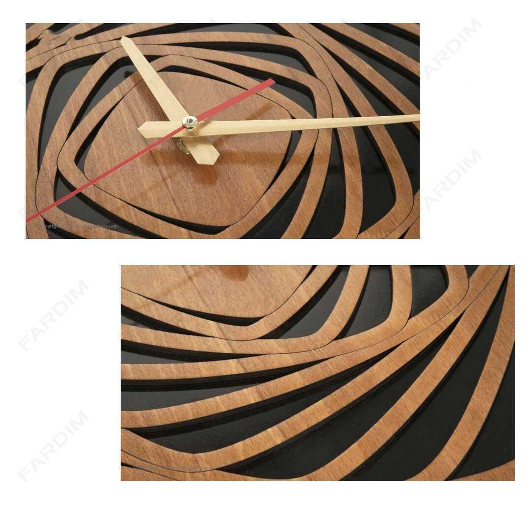 طرح لیزر ساعت دیواری مدل سپیدار