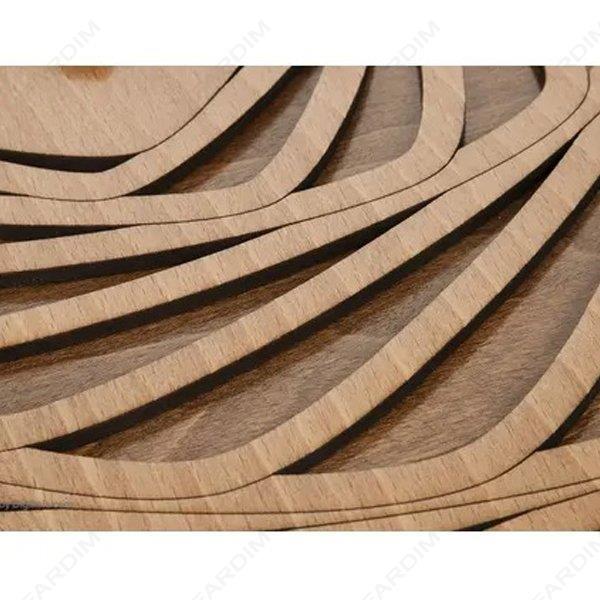 طرح لیزر ساعت دیواری مدل سپیدار