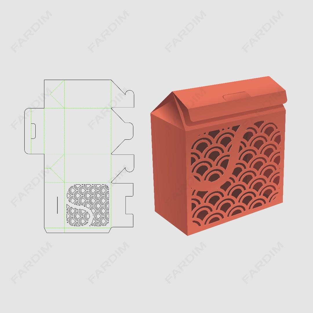 قالب دایکات جعبه و بسته بندی ژاپنی خاص کد 598