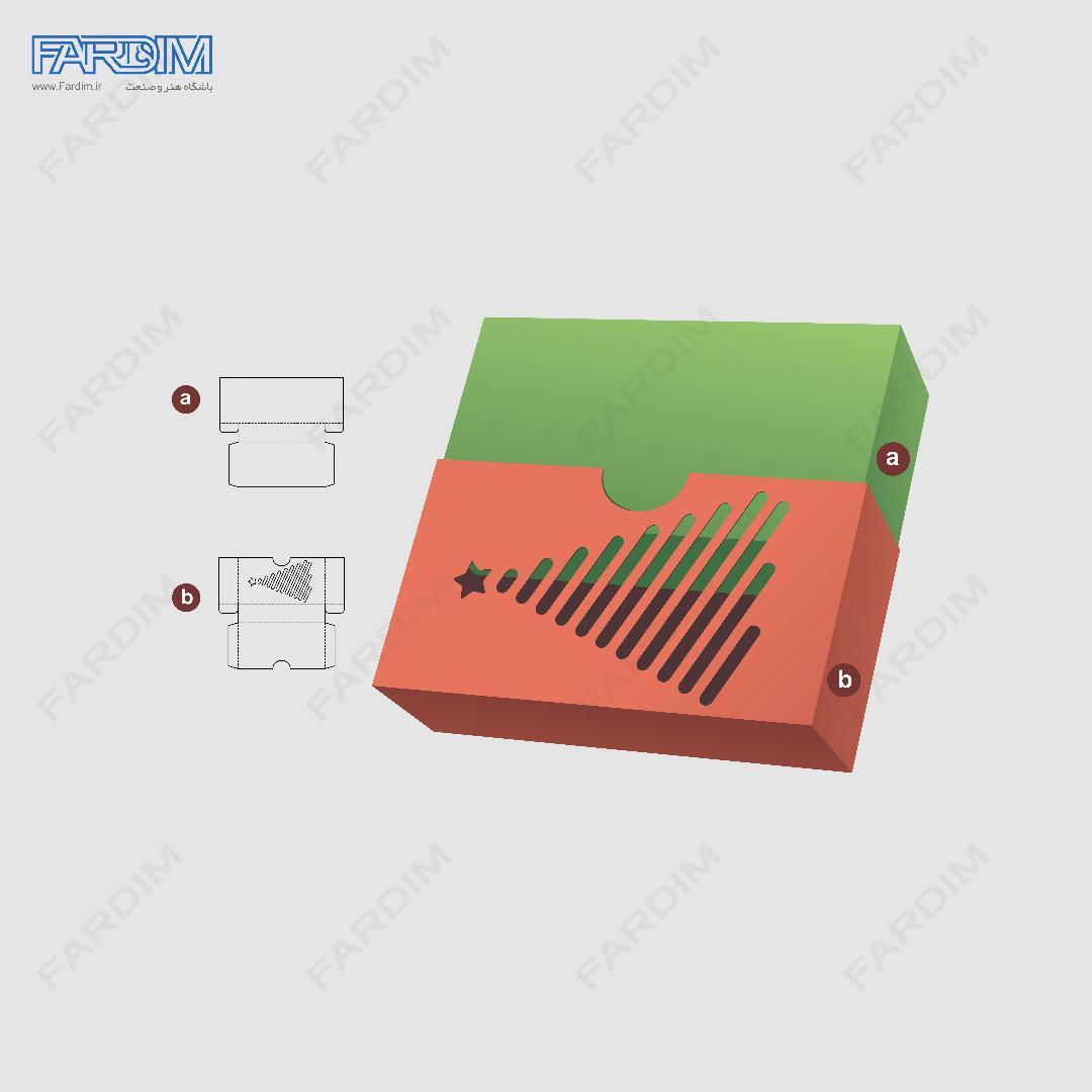 قالب دایکات جعبه فانتزی کشویی کد 789