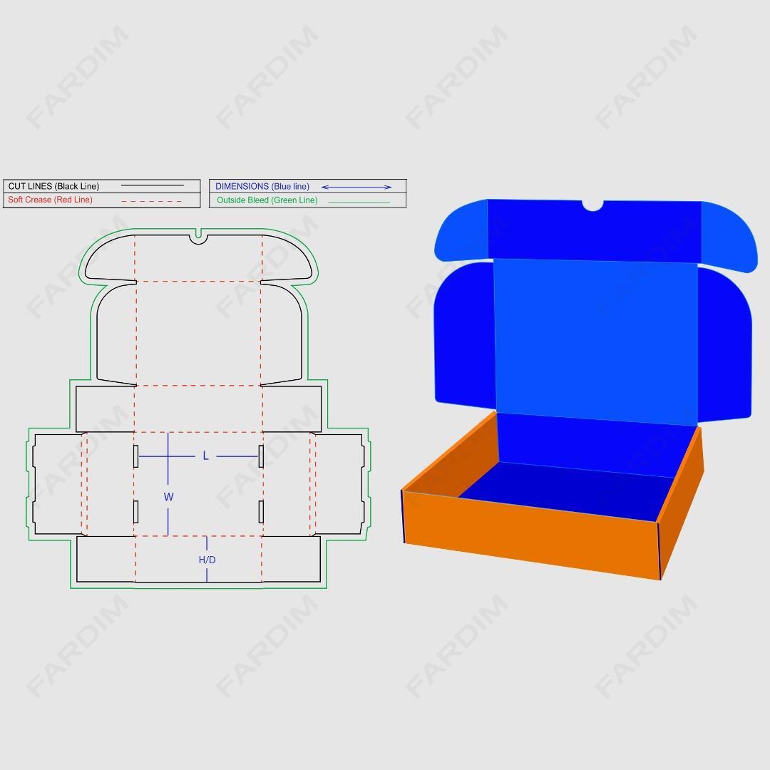 قالب دایکات جعبه پوشاک کد 807