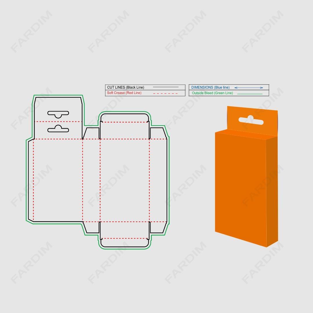 قالب دایکات جعبه کیبوردی آویز دار کد 808