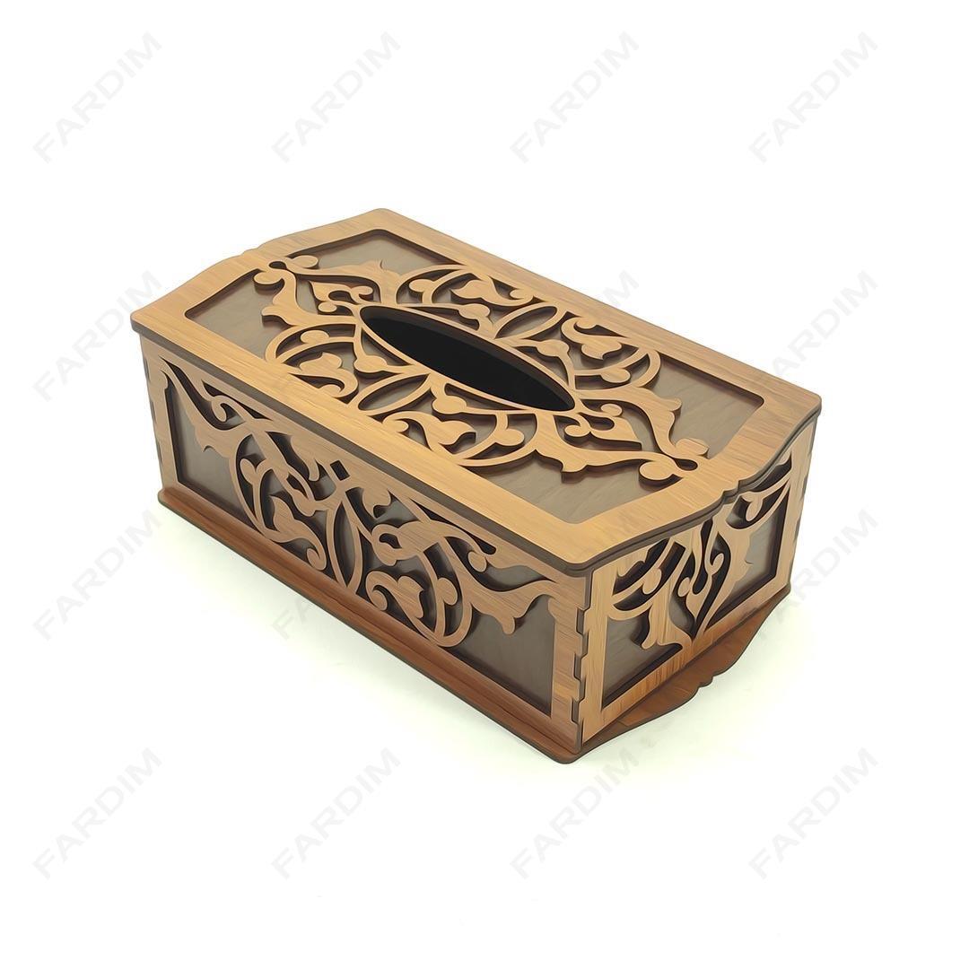 طرح لیزری سطل و جعبه