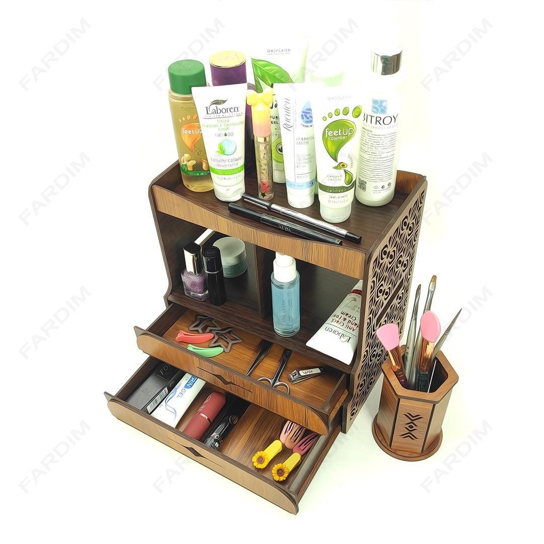 طرح لیزر استند لوازم آرایشی کد A131821