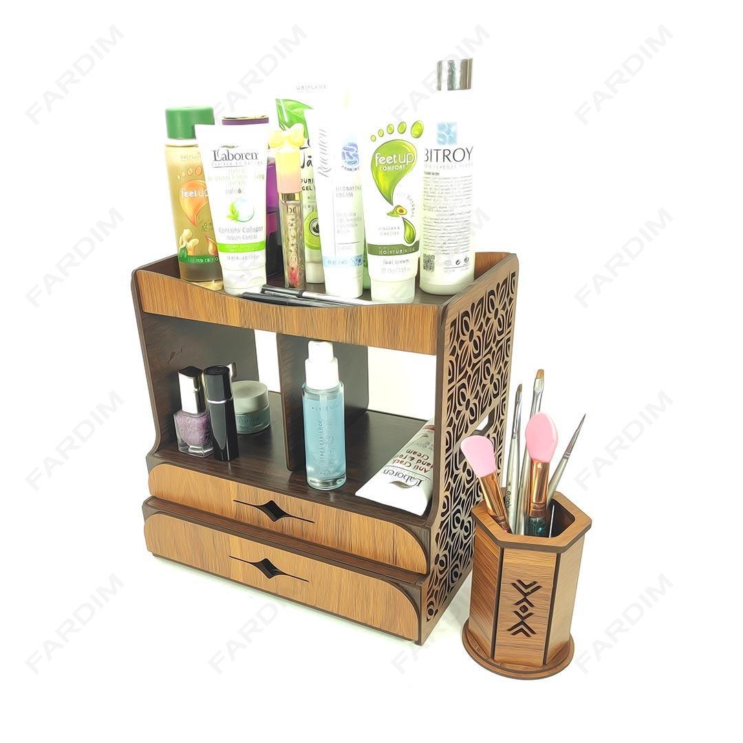 طرح لیزر استند لوازم آرایشی کد A131821