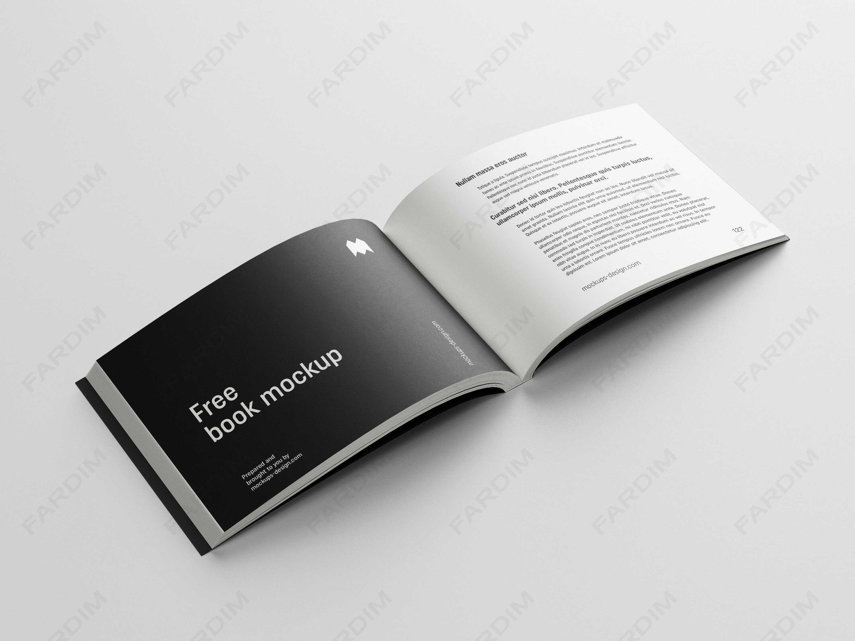 موکاپ کامل کتاب (بیاضی)