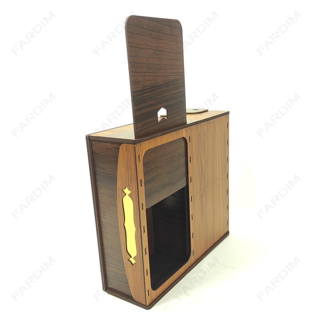 طرح لیزر جعبه پذیرایی درب دار و جادستمال کاغذی کد A132237