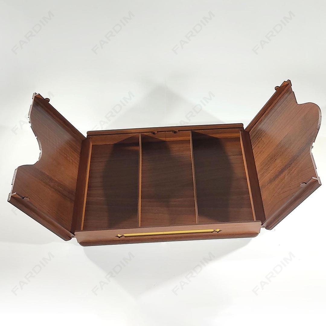 طرح برش لیزری جعبه پذیرایی دو درب کد A132254