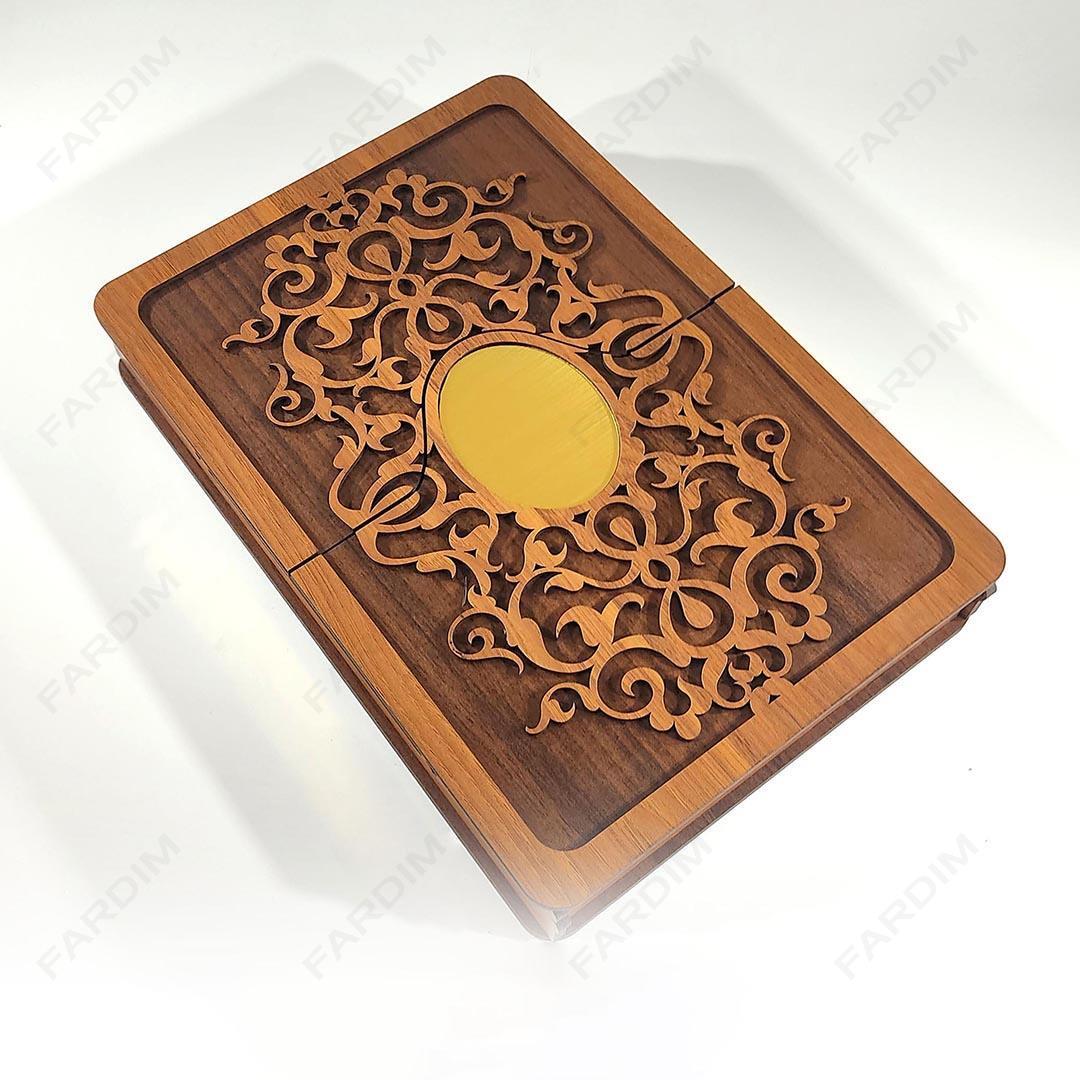 طرح برش لیزری جعبه پذیرایی دو درب کد A132254