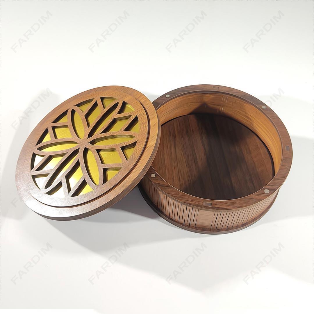 طرح لیزر جعبه هدیه در دو طرح کد A132258