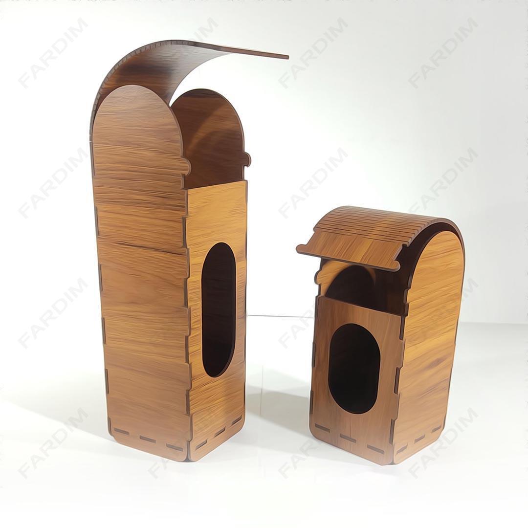 طرح لیزر جعبه هدیه در دو سایز کد A132262