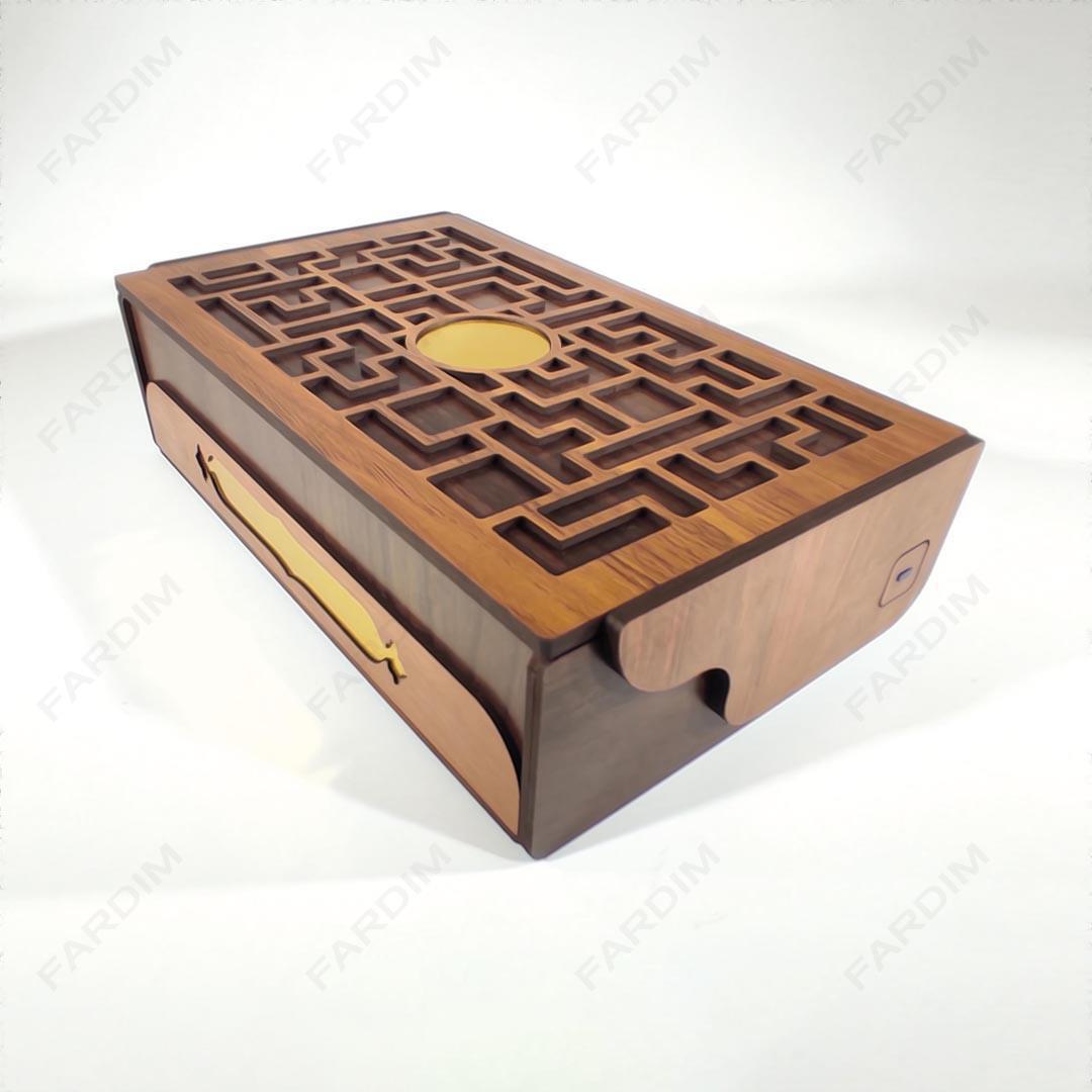 طرح برش لیزری جعبه پذیرایی و دمنوش کد A132270