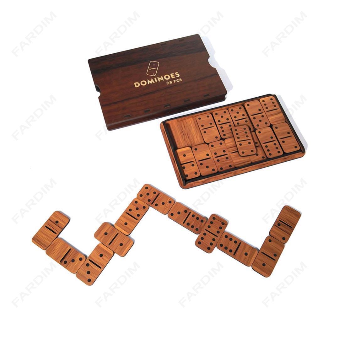طرح برش لیزر بازی فکری دومینو