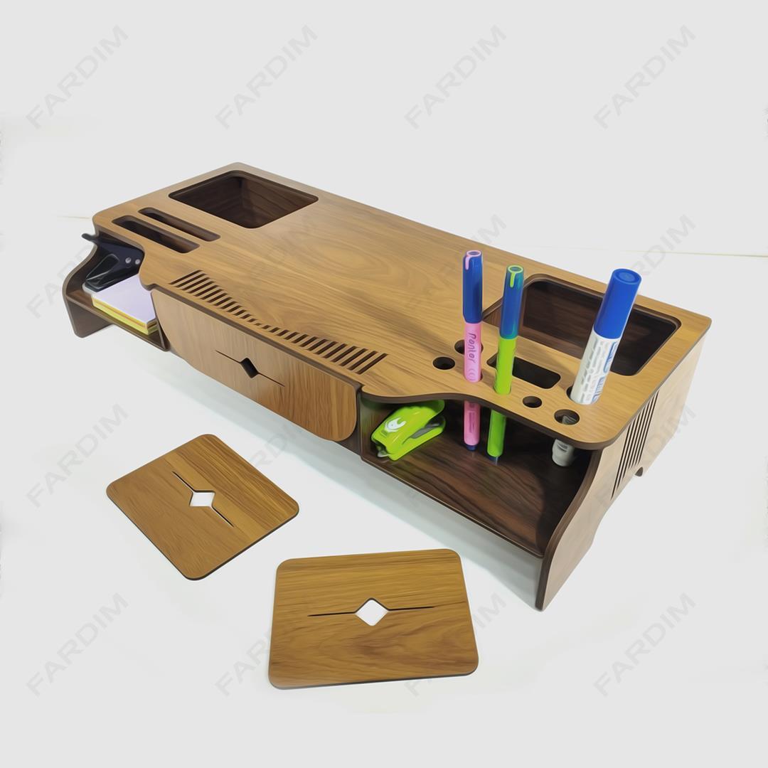 طرح برش لیزر زیر مانیتوری همراه با جای خودکار و کاغذ کد A132296
