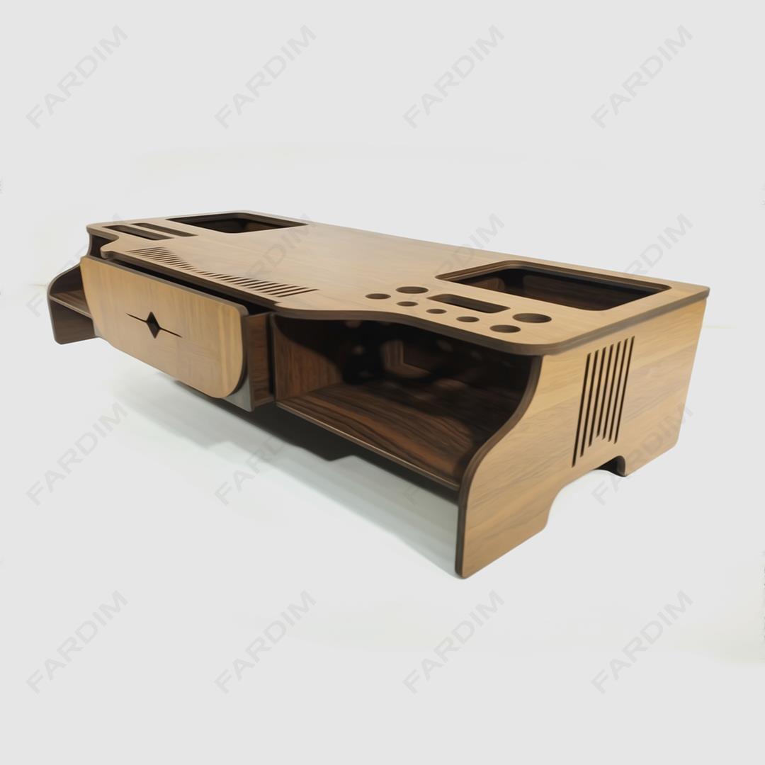 طرح برش لیزر زیر مانیتوری همراه با جای خودکار و کاغذ کد A132296