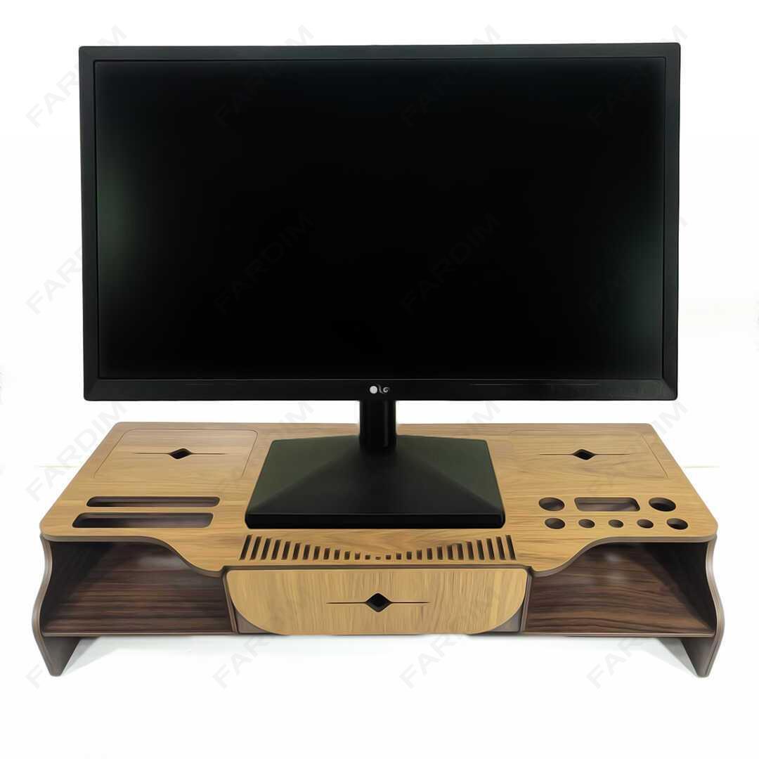 طرح برش لیزر زیر مانیتوری همراه با جای خودکار و کاغذ کد A132296