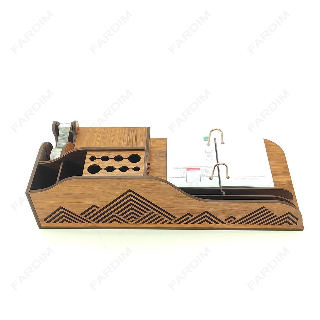 طرح لیزر ست رومیزی اداری با پایه چسب کد A132298