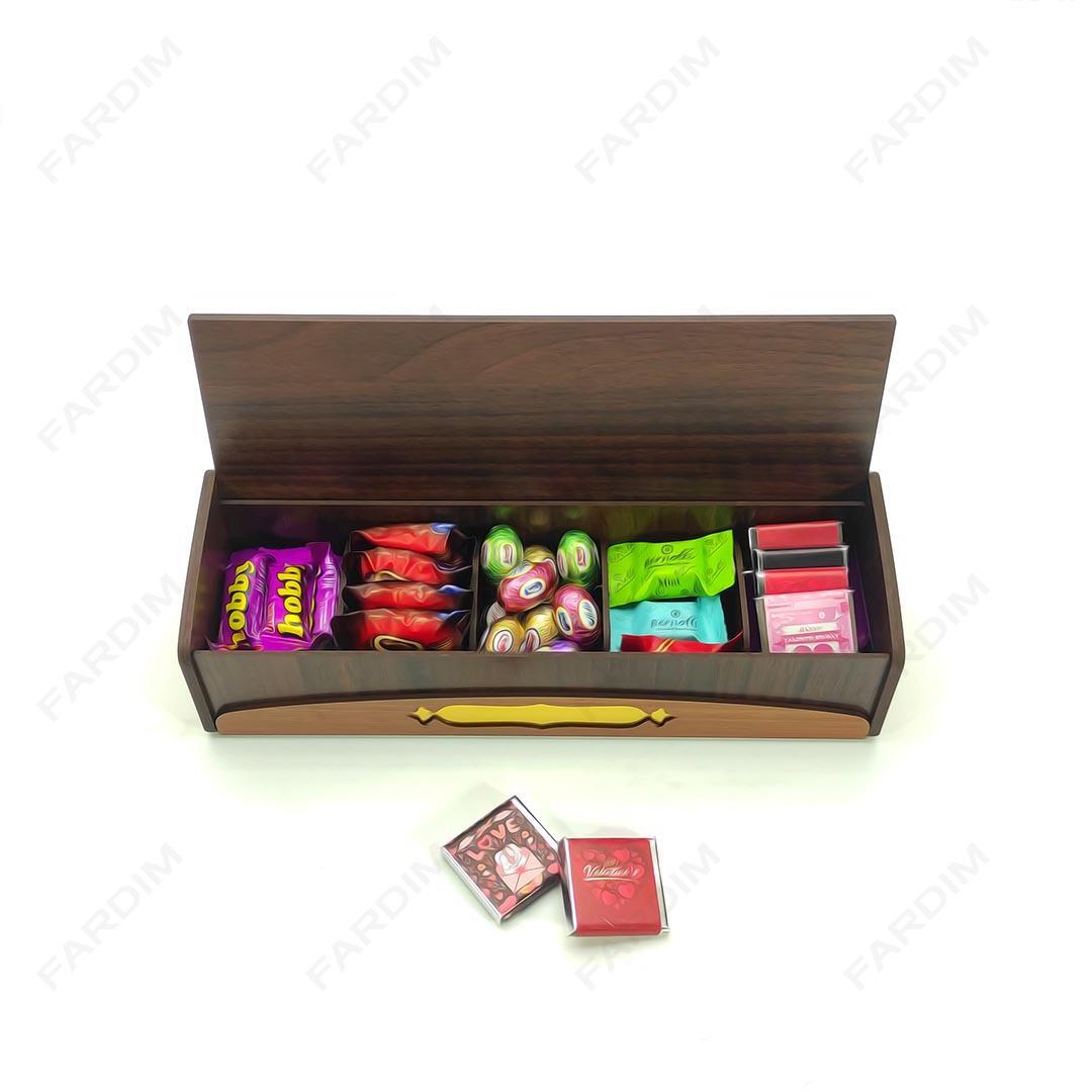 طرح برش لیزری جعبه هدیه و پذیرایی کد A132299