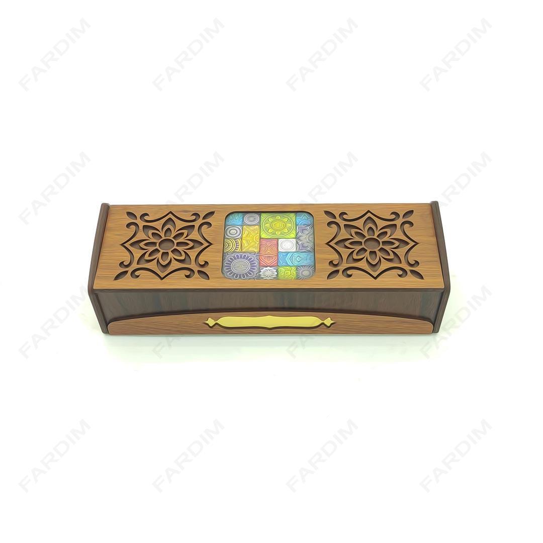 طرح برش لیزری جعبه هدیه و پذیرایی کد A132299