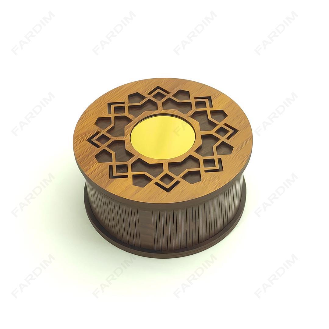 طرح برش لیزری جعبه هدیه و پذیرایی کد A132304