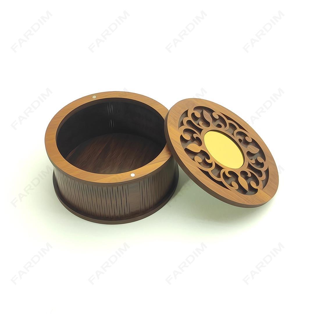 طرح برش لیزری جعبه هدیه و پذیرایی کد A132304
