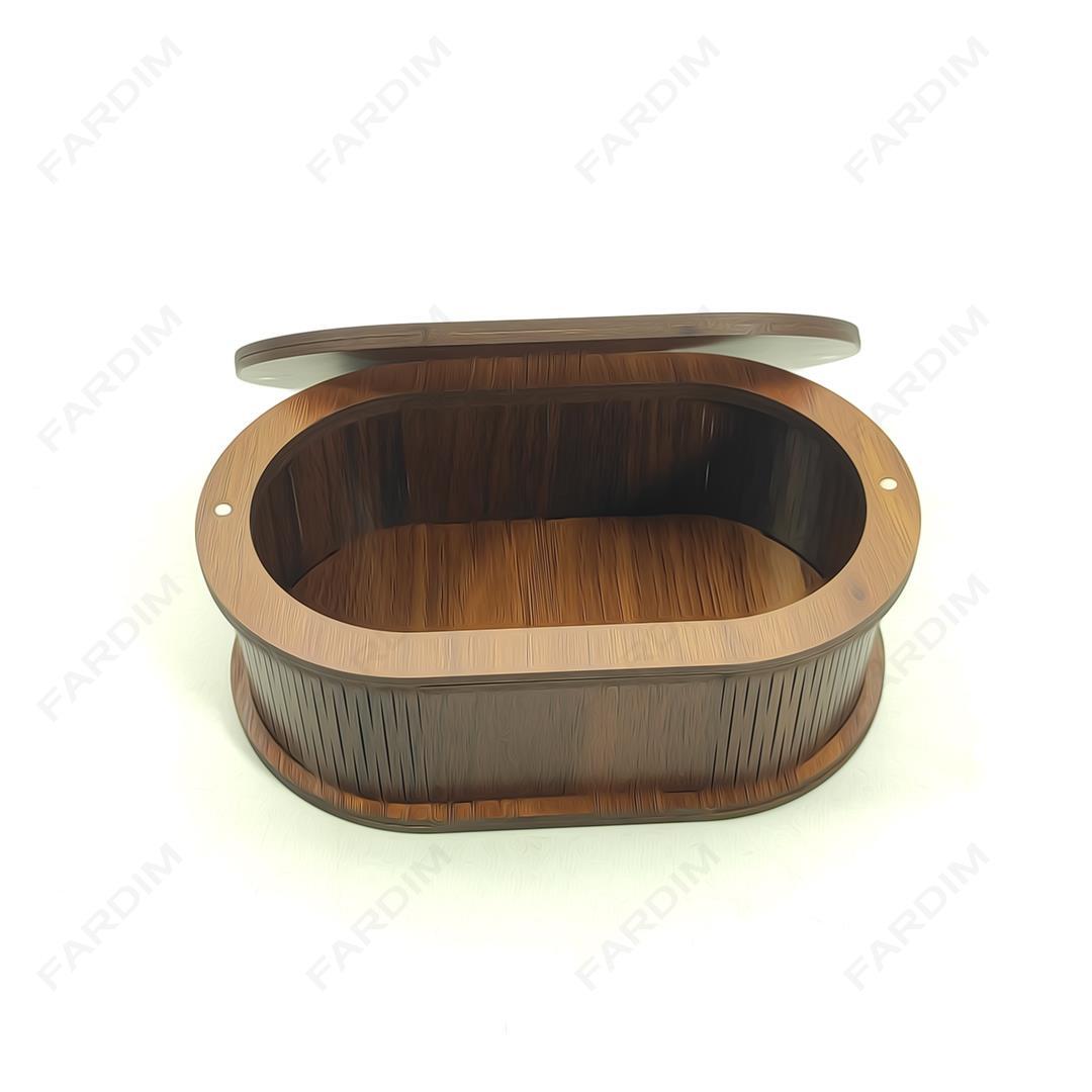 طرح برش لیزری جعبه هدیه و پذیرایی کد A132305