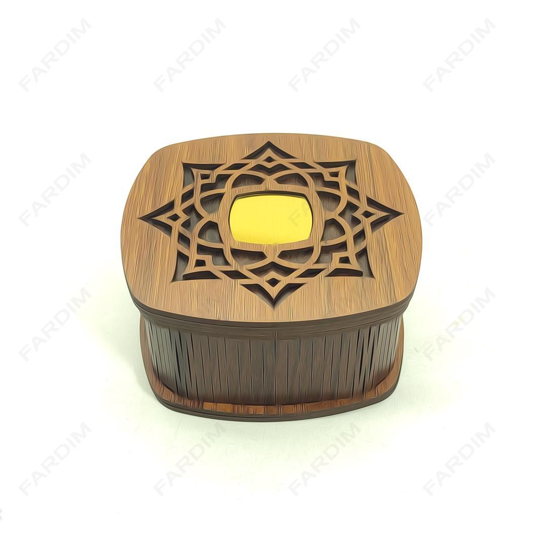 طرح لیزر جعبه هدیه و پذیرایی کد A132311