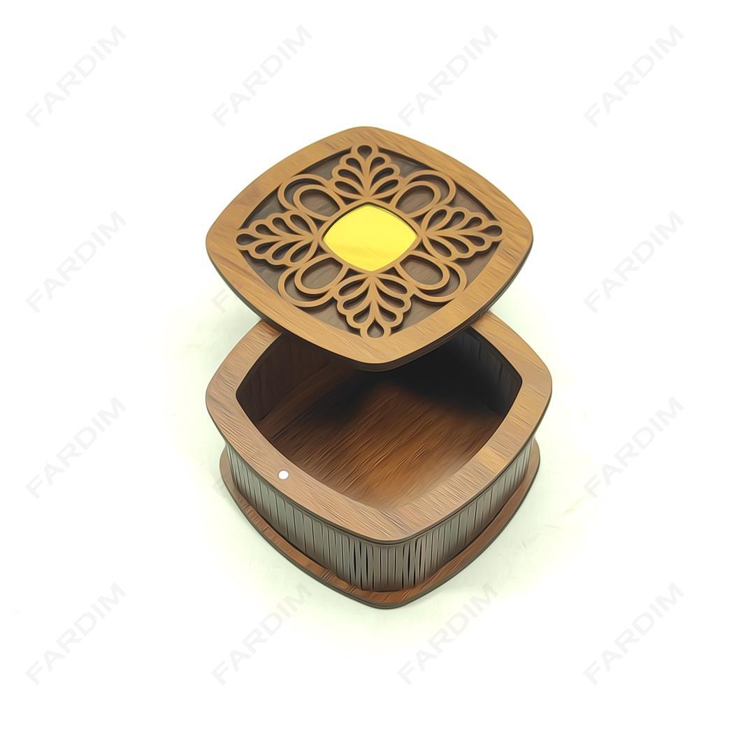طرح لیزر جعبه هدیه و پذیرایی کد A132311