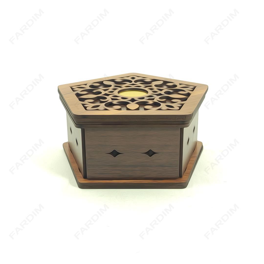 طرح لیزر جعبه هدیه و پذیرایی کد A132312
