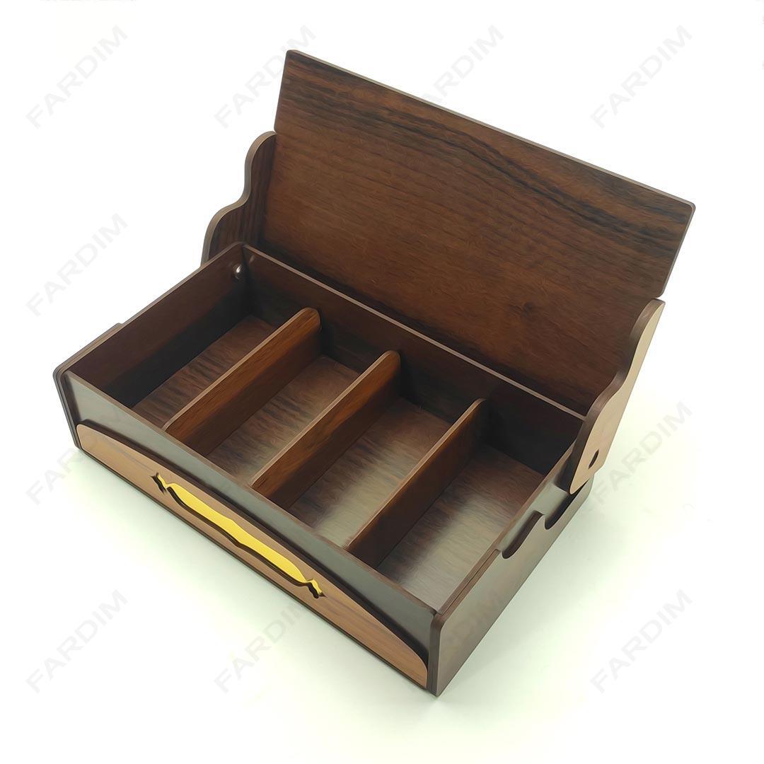 طرح برش لیزر جعبه پذیرایی و دمنوش در 6 طرح کد A132316