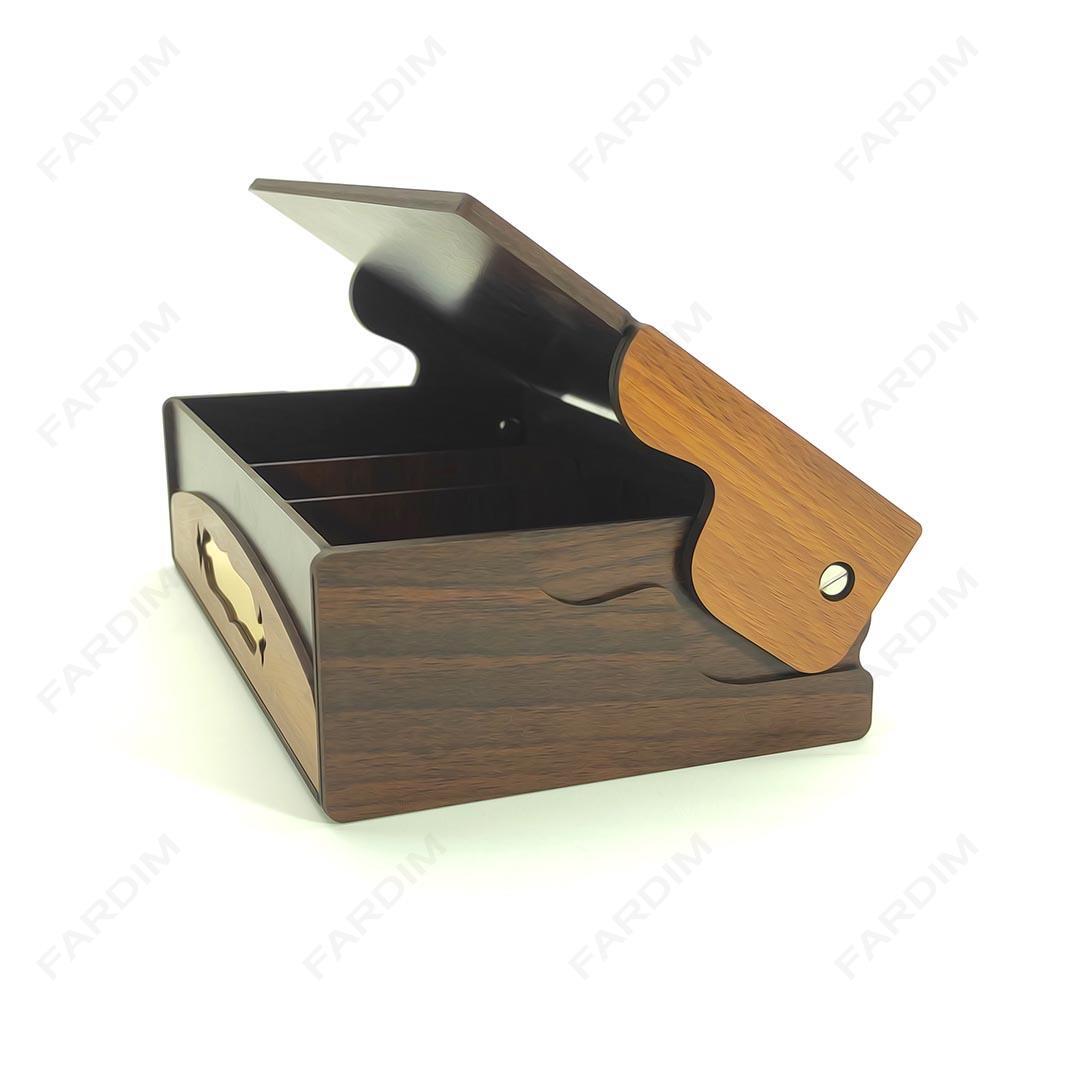 طرح برش لیزر جعبه پذیرایی و دمنوش در 6 طرح کد A132316