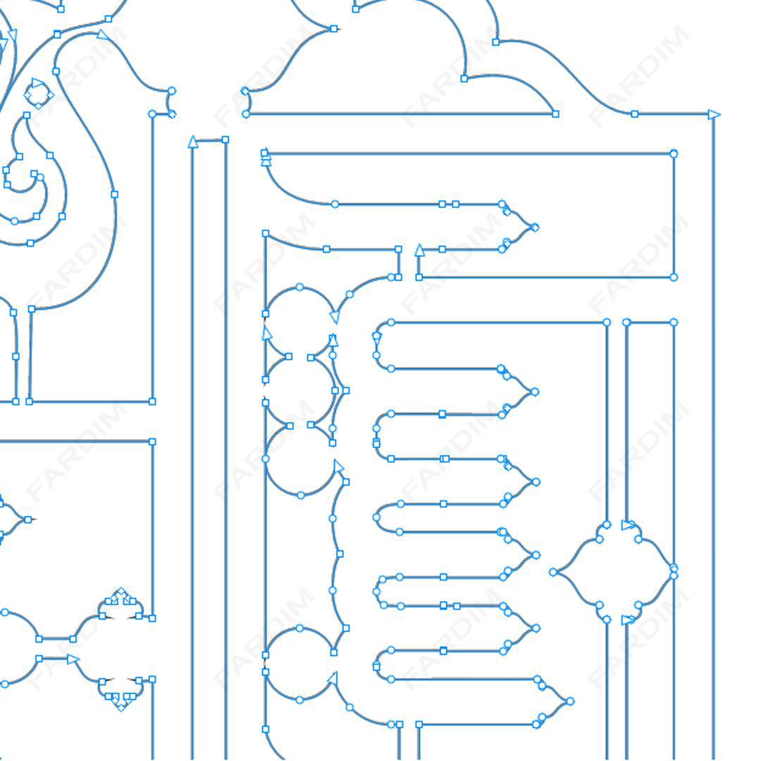 طرح وکتور تایپوگرافی و حروف نگاری خوشنویسی شده کد A132372