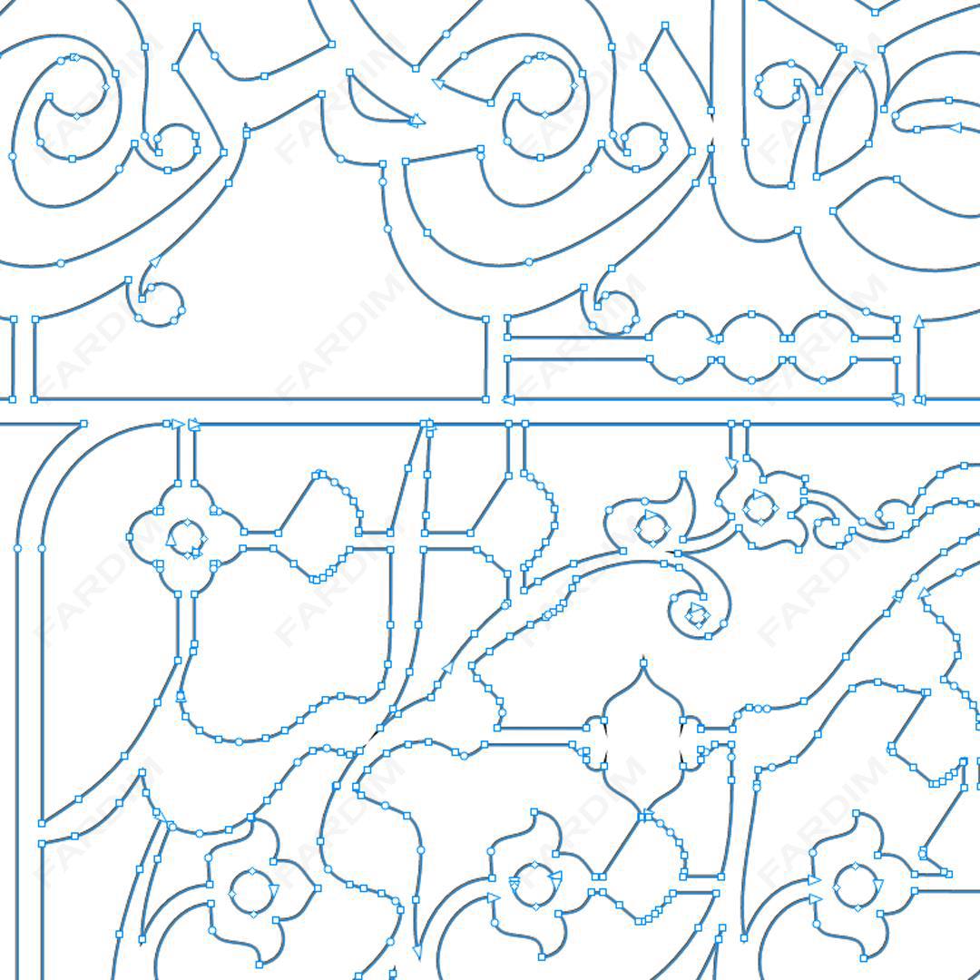 طرح وکتور تایپوگرافی و حروف نگاری خوشنویسی شده کد A132378