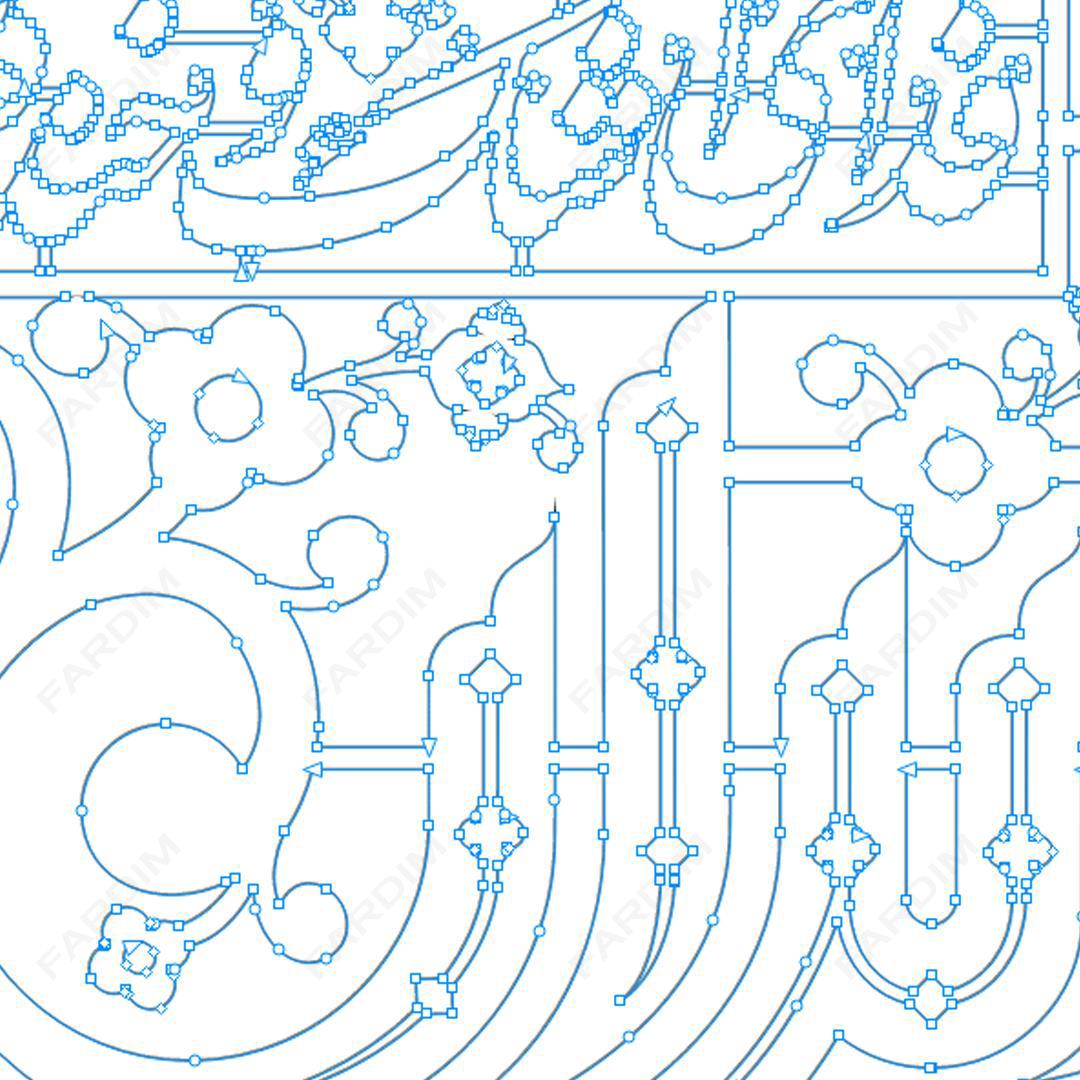طرح وکتور تایپوگرافی و حروف نگاری خوشنویسی شده ( ایران ) کد A132381