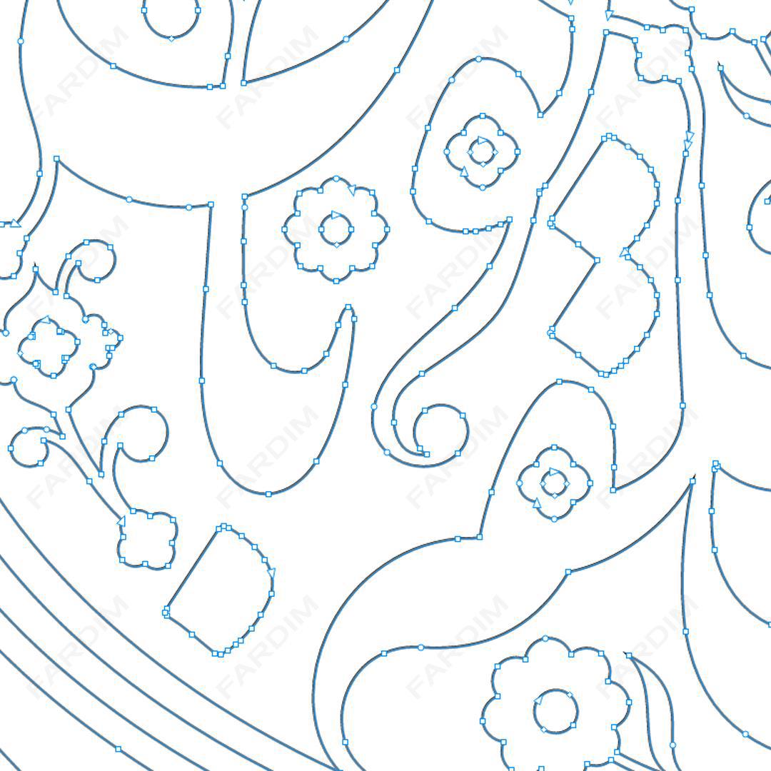 طرح وکتور تایپوگرافی و حروف نگاری از شعر ( ما بر در عشق حلقه کوبان )