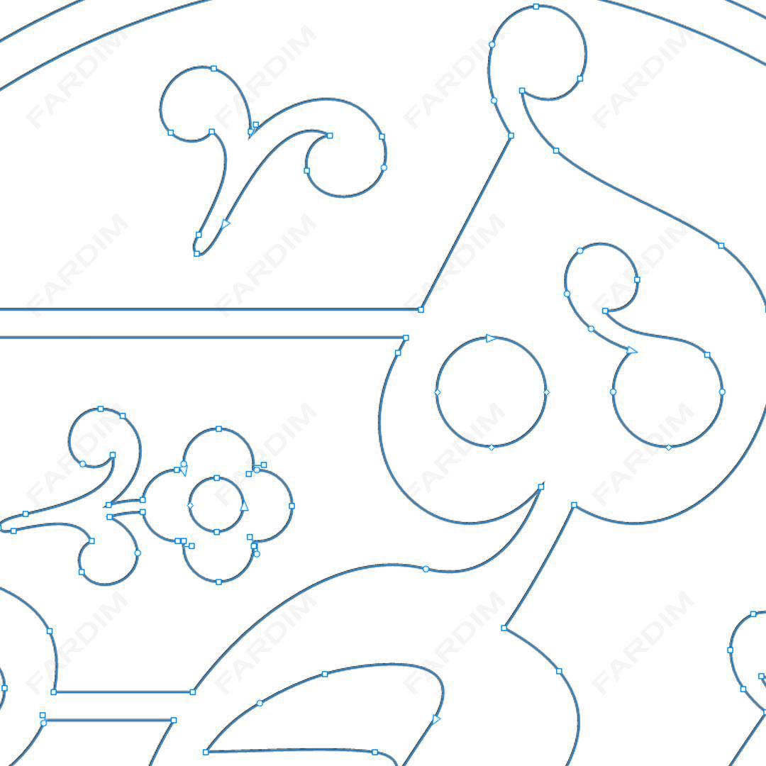 طرح وکتور تایپوگرافی و حروف نگاری خوشنویسی شده واژه ( هیچ ) کد A132403