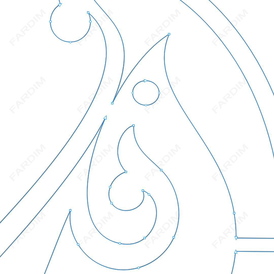 وکتور طرح نگاره پرنده کد A132413