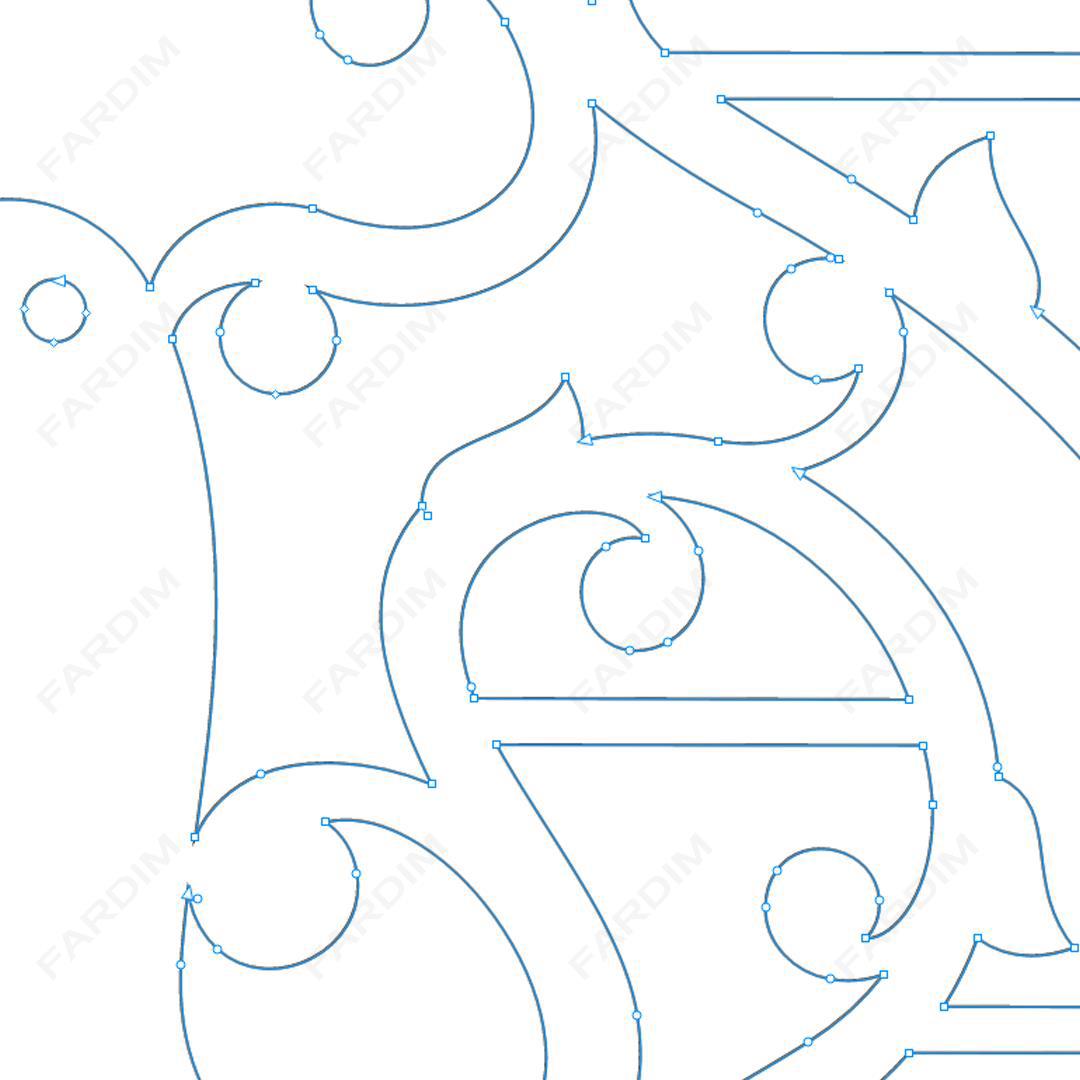 وکتور طرح نگاره گل و مرغ کد A132417