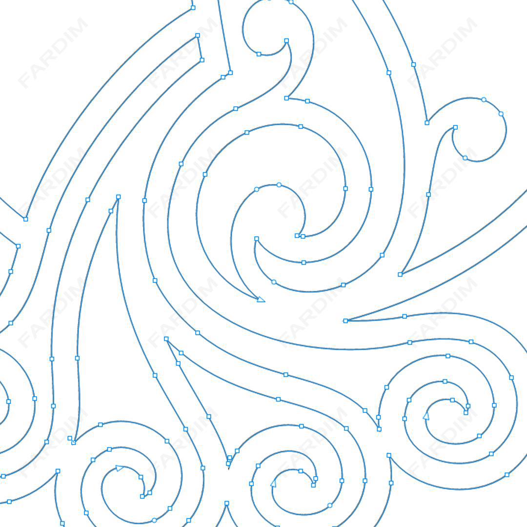 وکتور طرح نگاره پرنده کد A132420