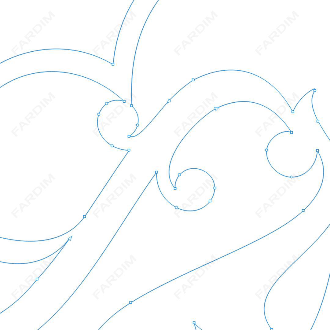 وکتور طرح نگاره پرنده کد A132422