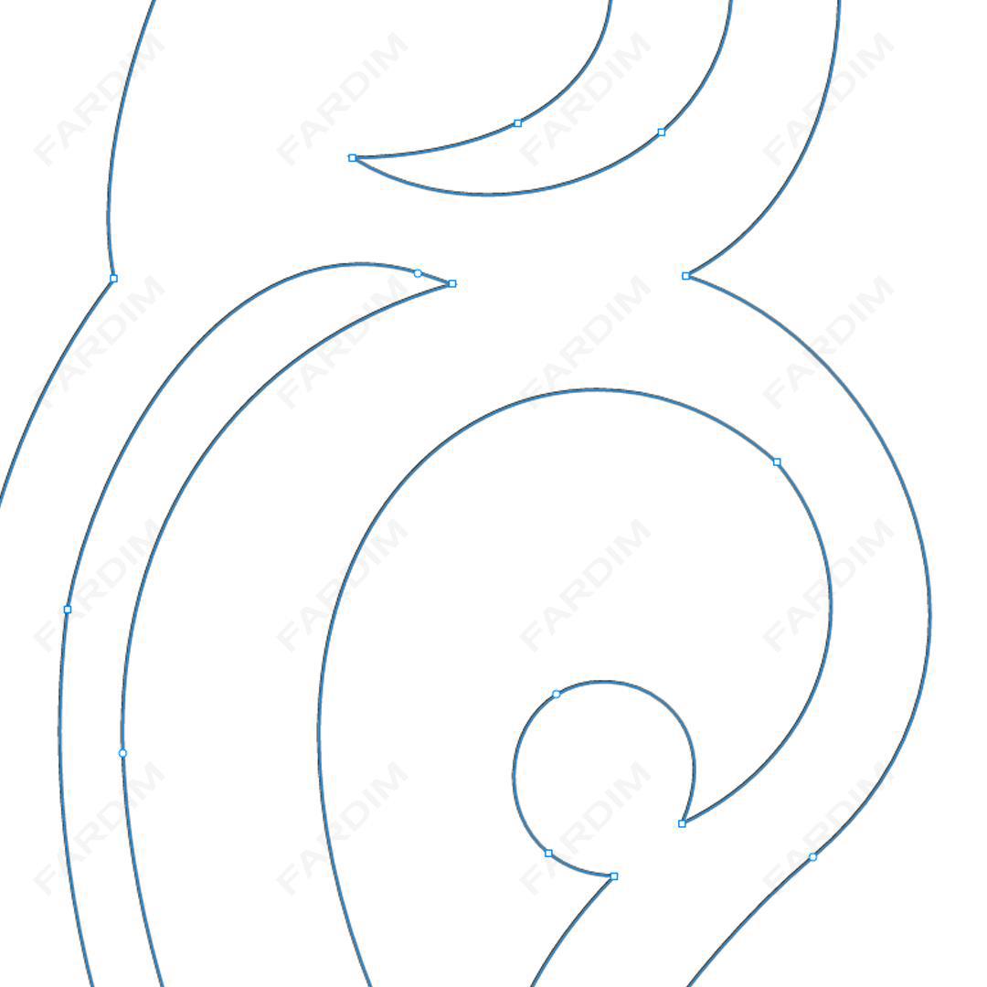 وکتور طرح نگاره پرنده کد A132423